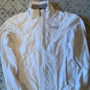 White North Face Zip up